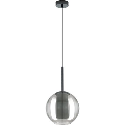 Eglo 97633 - Viseča svetilka na lanku TINDARI 1xE27/60W/230V dimno črna
