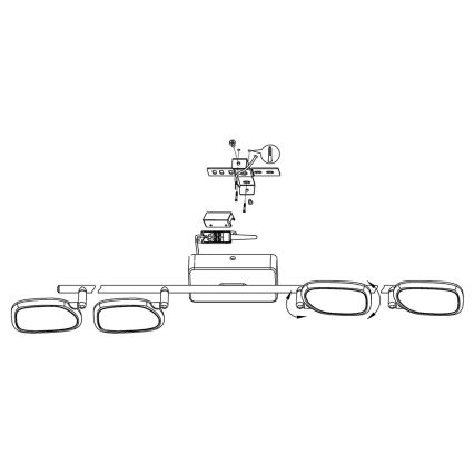 Eglo 97694 - LED Reflektor PALOMBARE-C 4xLED/5W/230V