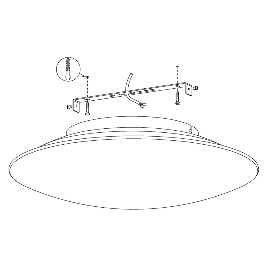 Eglo 97811 - LED RGB Zatemnitvena stropna svetilka FRATTINA-C 1xLED/27W/230V