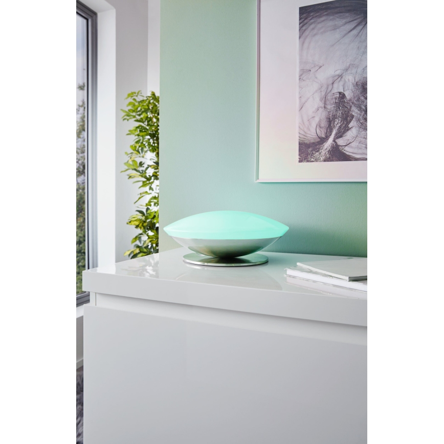 Eglo 97813 - LED RGB zatemnljiva namizna svetilka FRATTINA-C LED/18W/230V