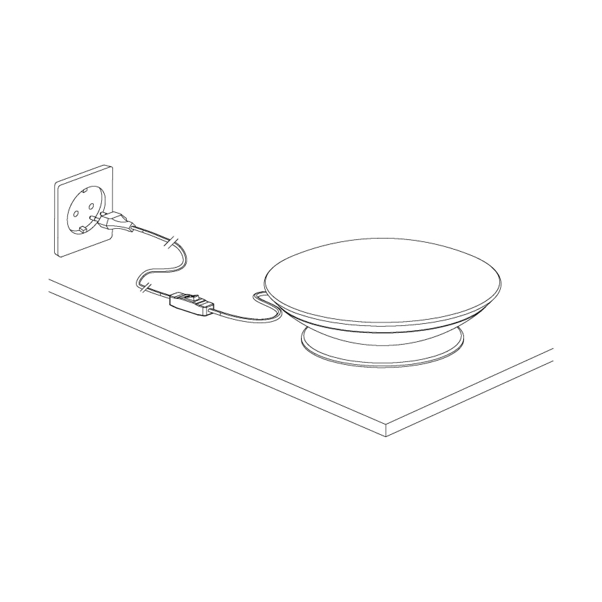 Eglo 97813 - LED RGB zatemnljiva namizna svetilka FRATTINA-C LED/18W/230V