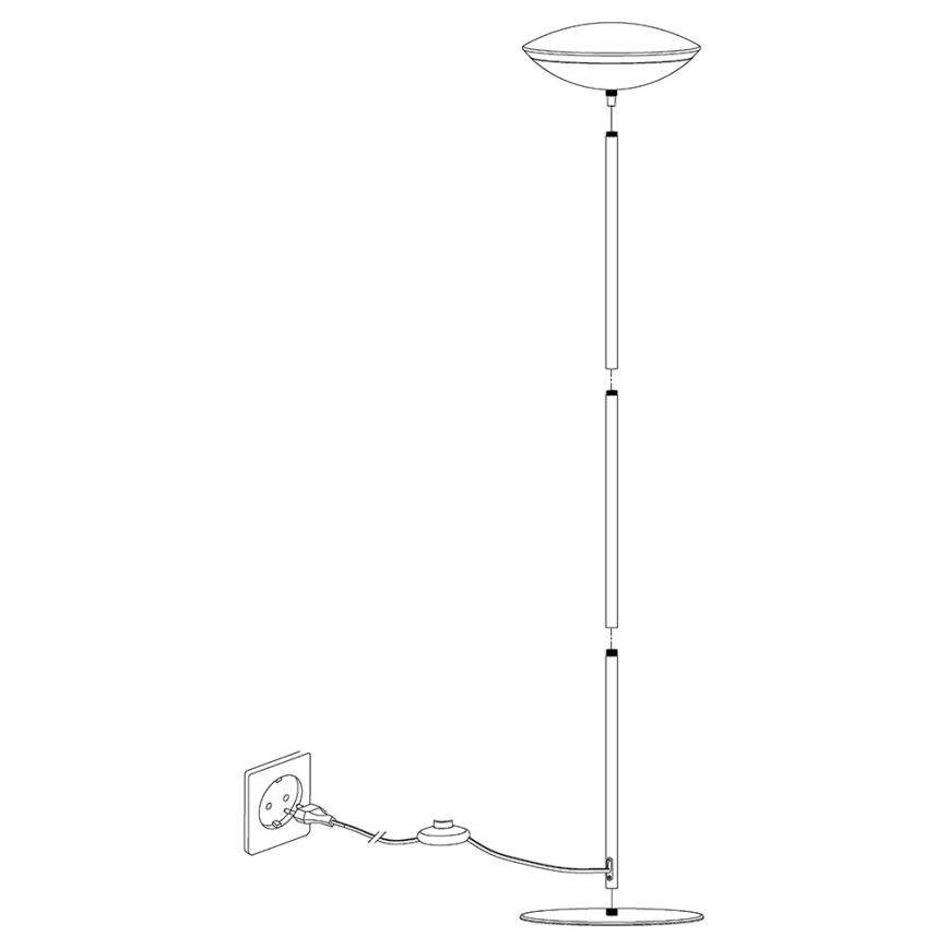 Eglo 97814 - LED RGB Zatemnitvena talna svetilka FRATTINA-C 1xLED/18W/230V