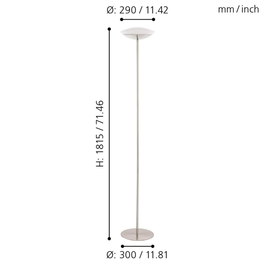 Eglo 97814 - LED RGB zatemnjiva talna svetilka FRATTINA-C 1xLED/18W/230V