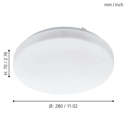 Eglo - LED Stropna svetilka LED/11,5W/230V