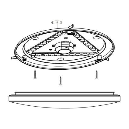 Eglo - LED Stropna svetilka LED/14,6W/230V