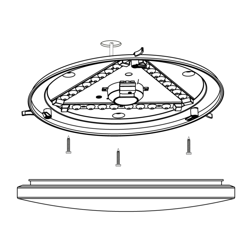 Eglo - LED Stropna svetilka LED/14,6W/230V