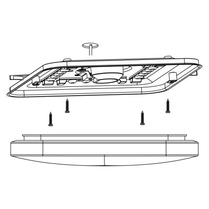 Eglo - LED Stropna svetilka LED/11,5W/230V