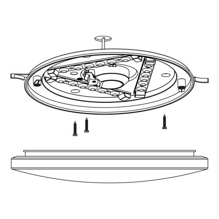 Eglo - LED Stropna svetilka LED/11,5W/230V