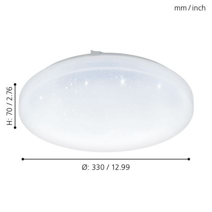 Eglo - LED Stropna svetilka LED/17,3W/230V