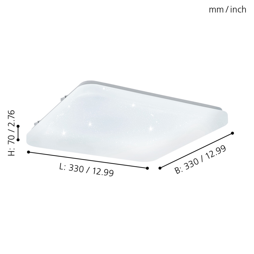 Eglo - LED Stropna svetilka LED/17,3W/230V