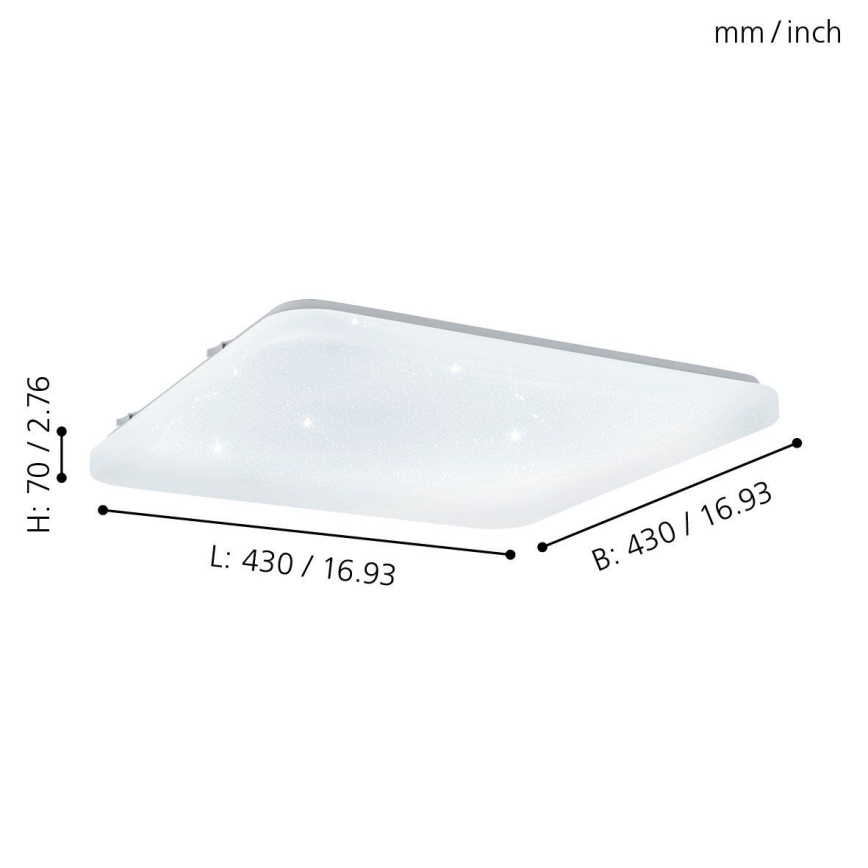 Eglo - LED Stropna svetilka LED/33,5W/230V