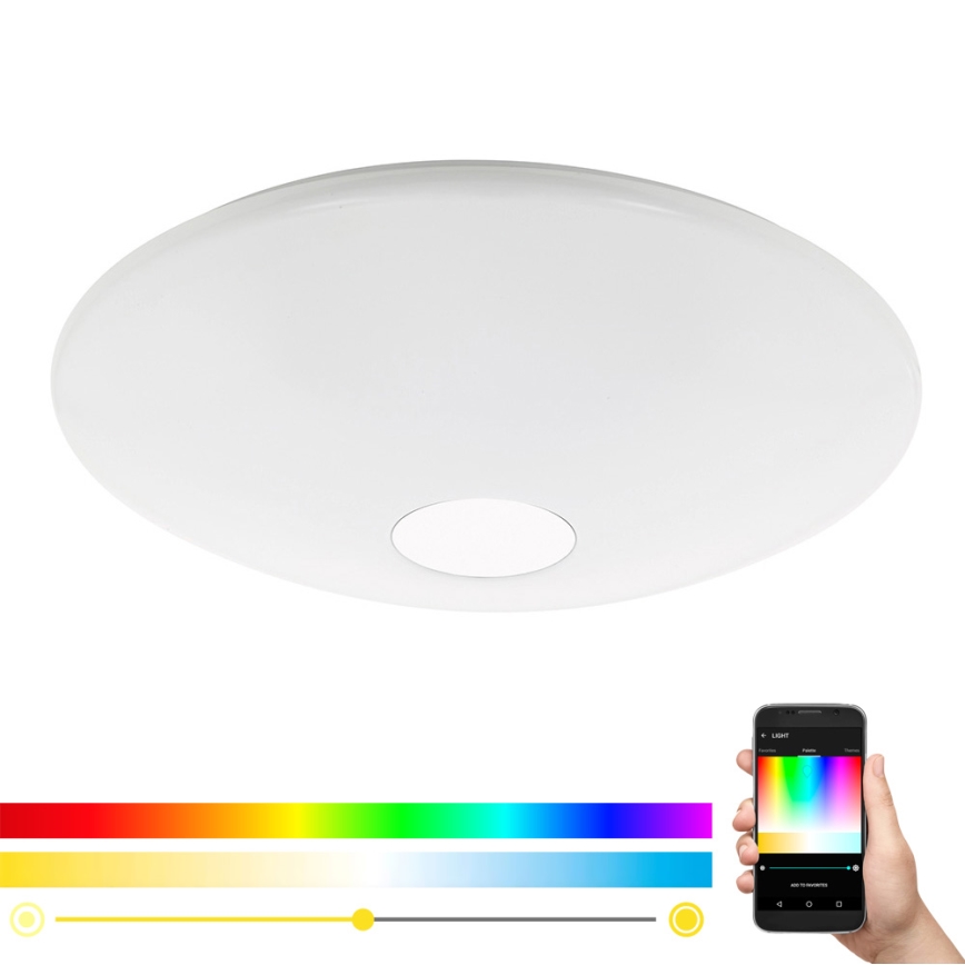 Eglo 97918 - LED RGB Zatemnitvena stropna svetilka TOTARI-C LED/34W/230V + Daljinski upravljalnik