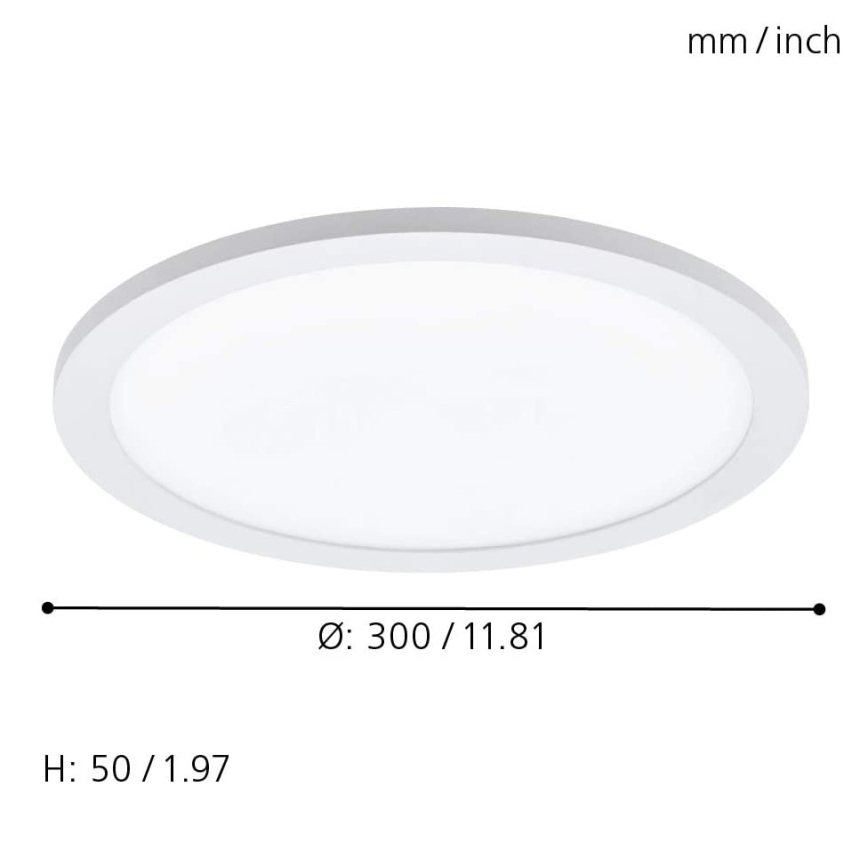 Eglo - LED RGBW Stropna svetilka SARSINA-C LED/16W/230V + Daljinski upravljalnik