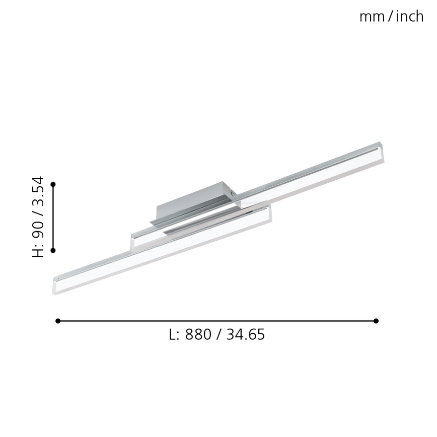 Eglo - LED kopalniško stropno svetilo 2xLED/11W/230V IP44