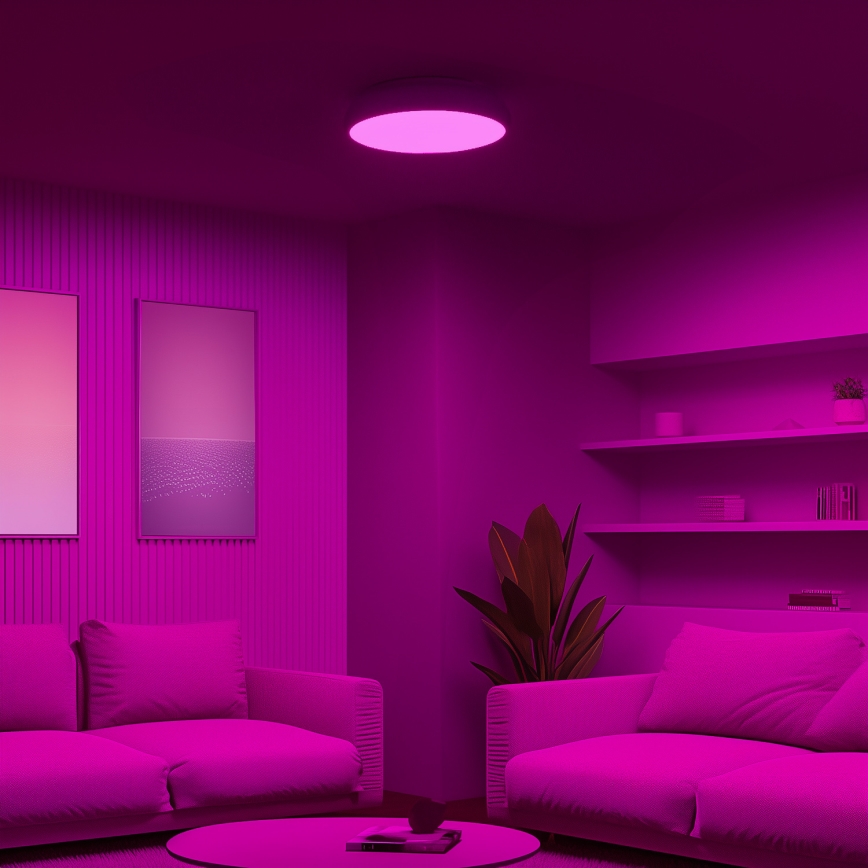 Eglo 98045 - LED RGB Zatemnljiva stropna svetilka RIODEVA-C LED/27W/230V