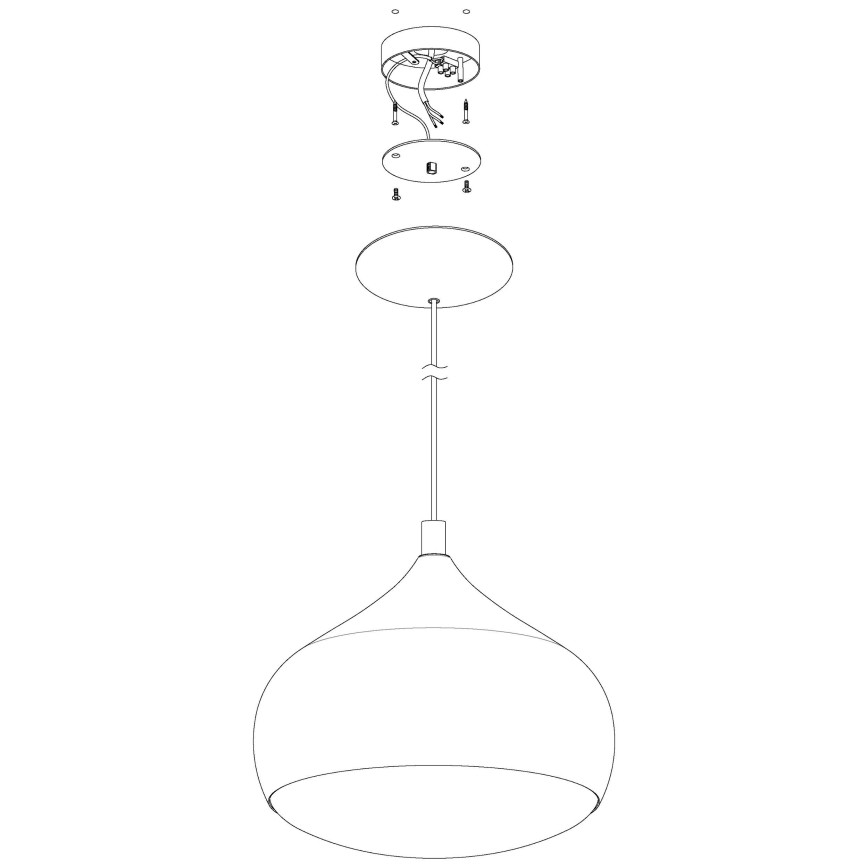 Eglo - LED RGBW Zatemnitveni lestenec na vrvici COMBA-C LED/18W/230V Bluetooth