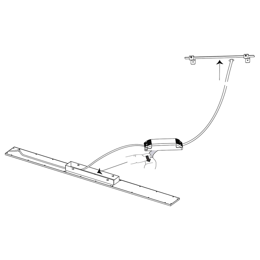 Eglo - LED RGBW Zatemnitveni panel SALOBRENA-C LED/34W/230V + Daljinski upravljalnik