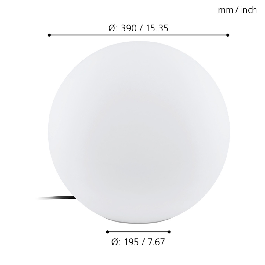 Eglo - Zunanja stoječa svetilka 1xE27/40W/230V IP65 ø390