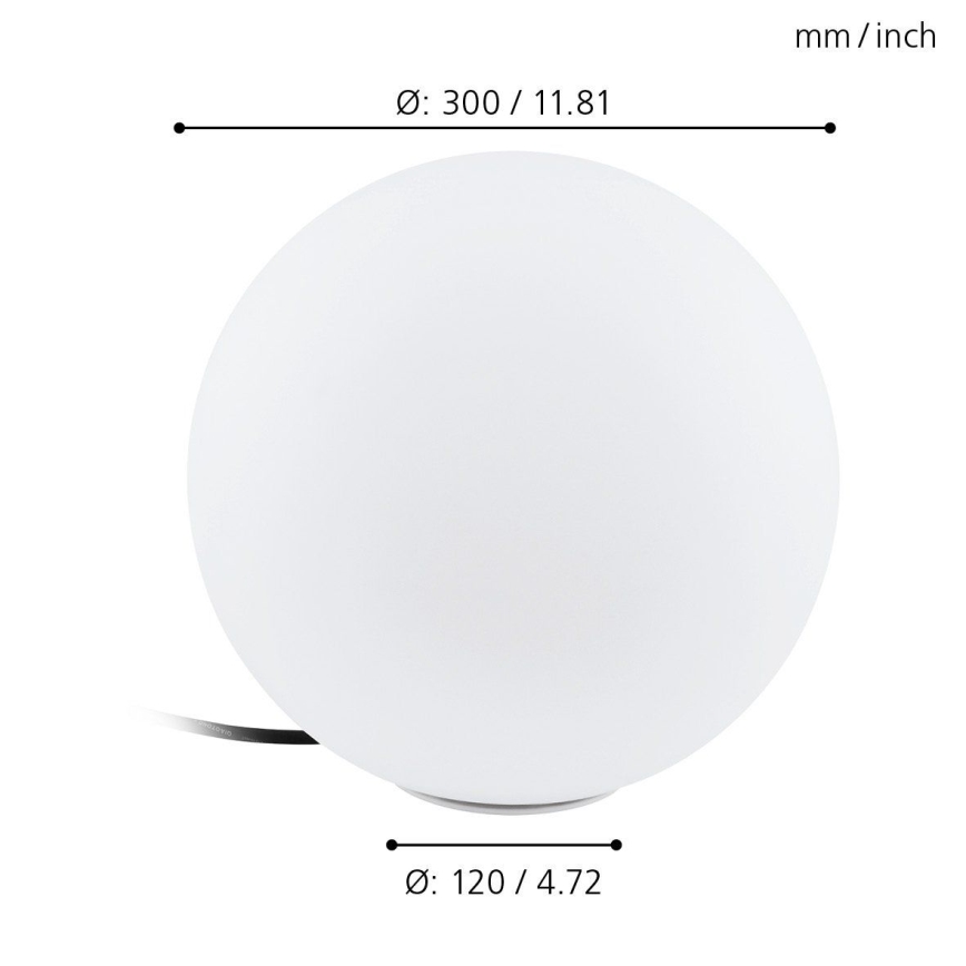 Eglo 98105 - LED RGBW Zunanja svetilka MONTEROLO-C 1xLED/9W/230V IP65 ø300