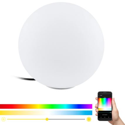 Eglo 98106 - LED RGBW Zunanja talna svetilka MONTEROLO-C 1xLED/9W/230V IP65 ø390