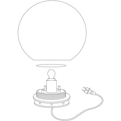 Eglo 98106 - LED RGBW Zunanja talna svetilka MONTEROLO-C 1xLED/9W/230V IP65 ø390