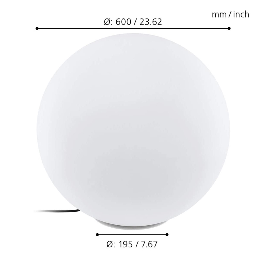 Eglo 98108 - LED RGBW zunanja svetilka MONTEROLO-C, LED 9 W, 230 V, IP65, premer 600 mm