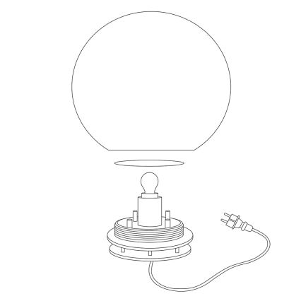 Eglo 98108 - LED RGBW zunanja svetilka MONTEROLO-C, LED 9 W, 230 V, IP65, premer 600 mm