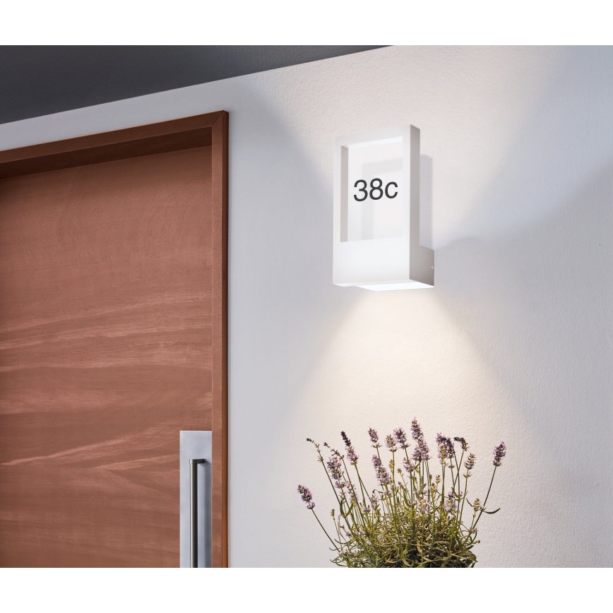 Eglo - Hišna številka 1xE27/28W/230V IP4bela