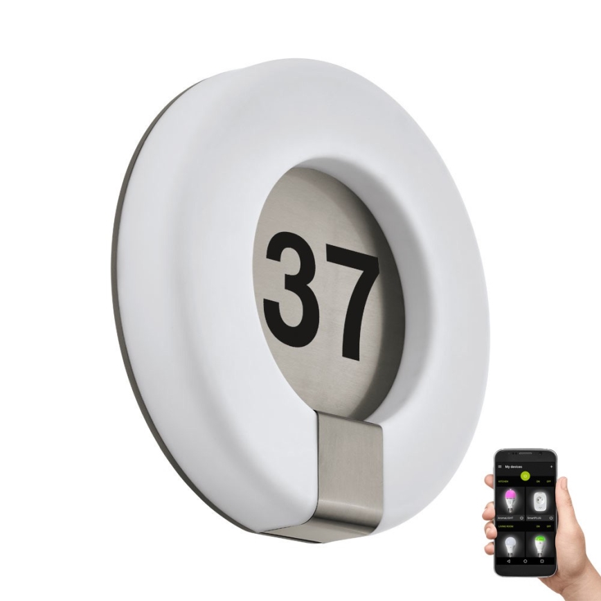 Eglo 98145 - LED RGB Hišna številka MARCHESA-C LED/15W/230V IP44