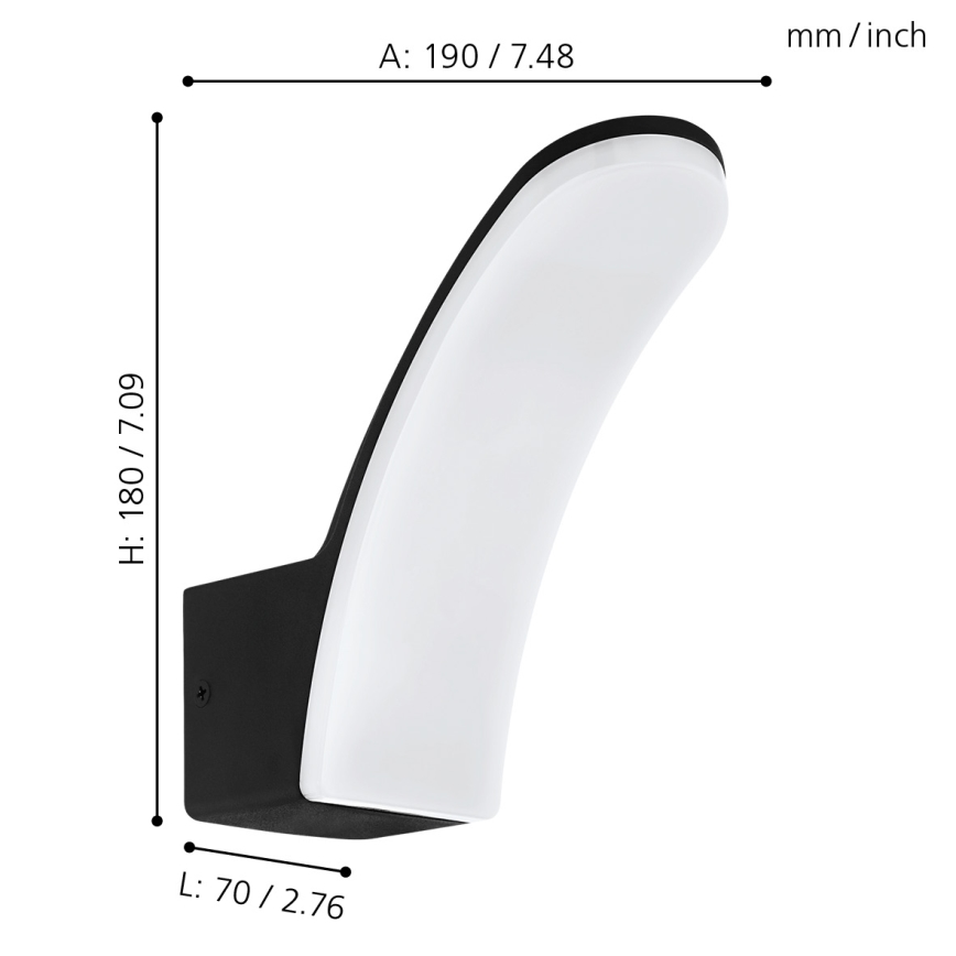 Eglo - LED Zunanja stenska svetilka LED/11W/230V IP44