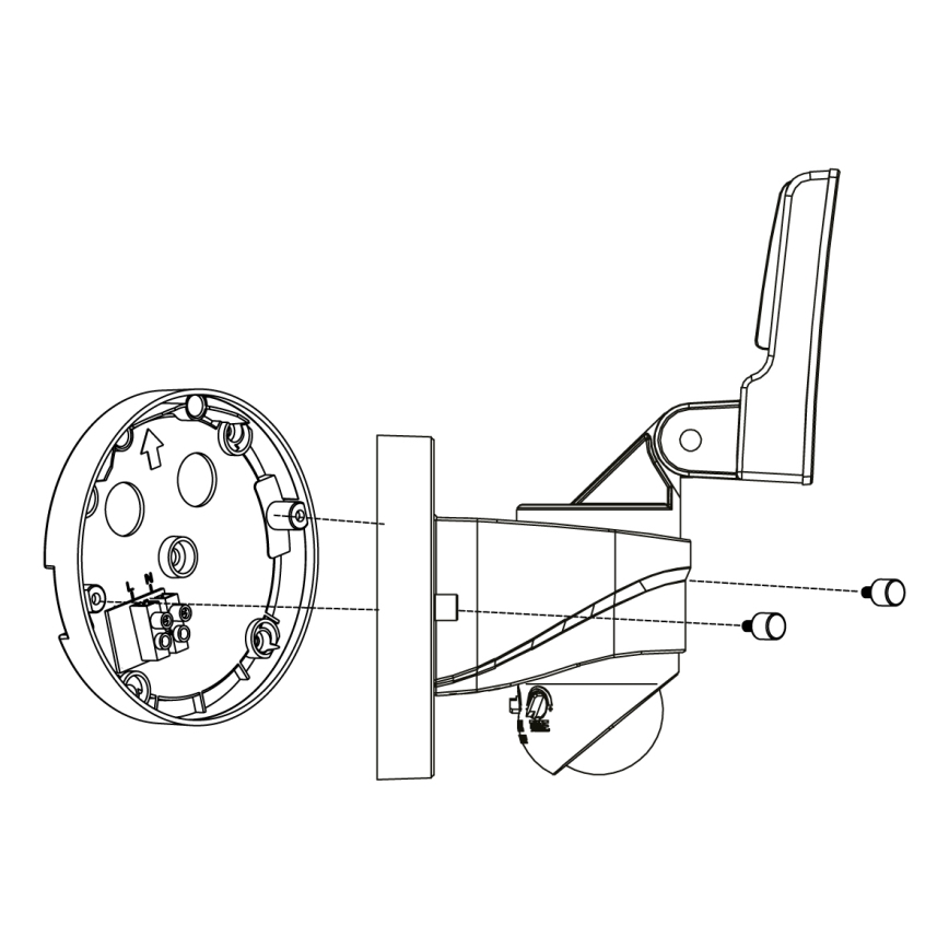 Eglo - LED Zunanja svetilka s senzorjem LED/15W/230V IP44