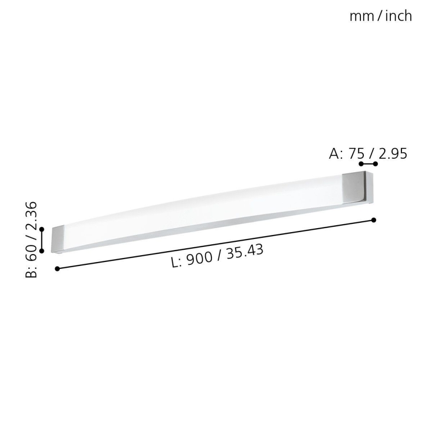 Eglo - LED Kopalniška stenska svetilka LED/24W/230V IP44