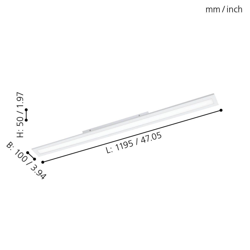 Eglo - LED Zatemnitveni panel LED/30W/230V + daljinski upravljalnik