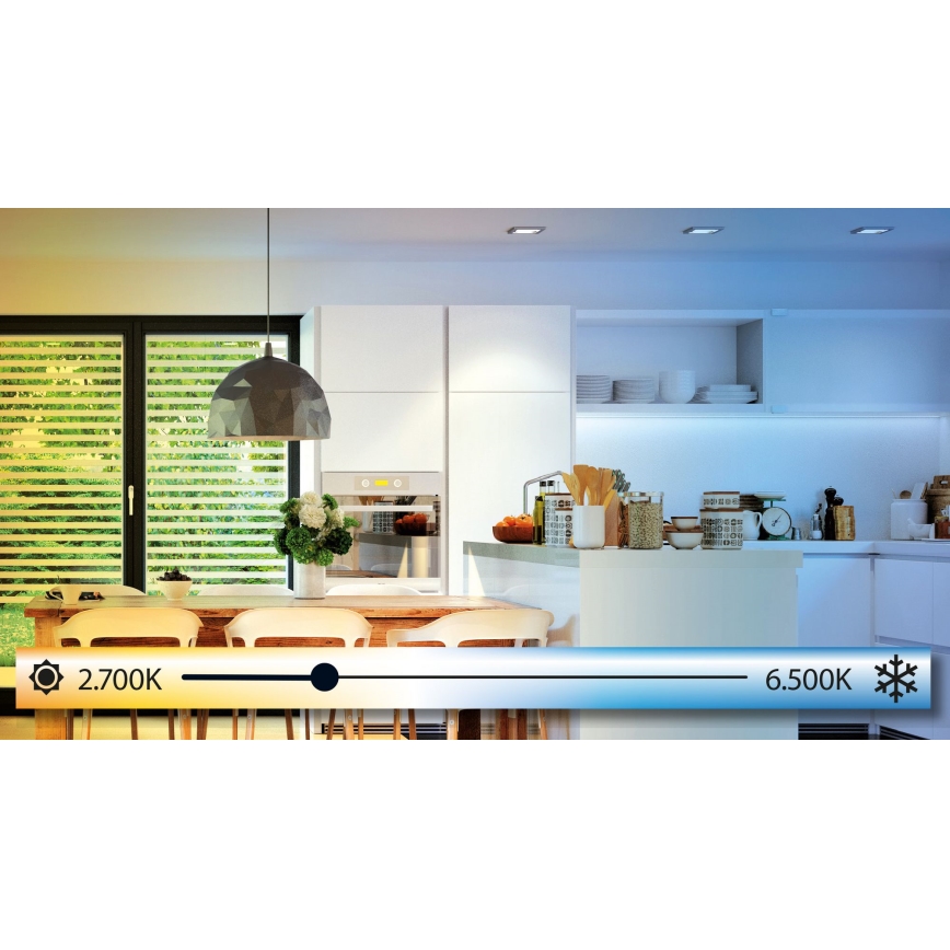 Eglo - LED Zatemnitvena stropna svetilka LED/19,5W/230V + Daljinski upravljalnik