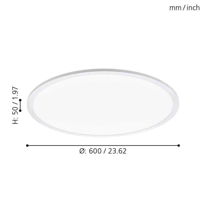 Eglo - LED Zatemnitvena stropna svetilka LED/30W/230V + Daljinski upravljalnik
