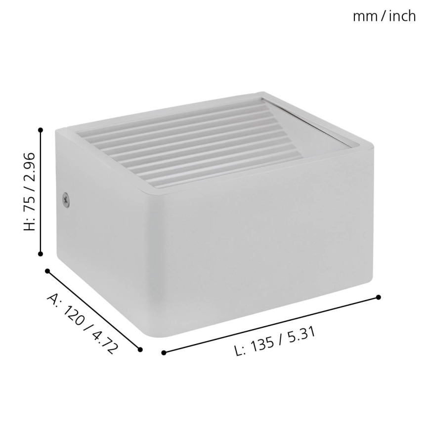Eglo - LED Zunanja stenska svetilka LED/6W/230V IP55