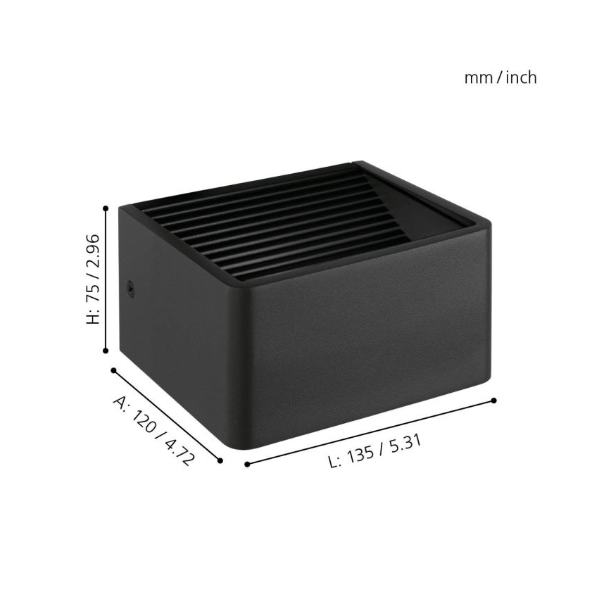 Eglo - LED Zunanja stenska svetilka LED/6W/230V IP44