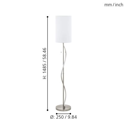 Eglo - LED Talna svetilka 1xE27/60W/230V + LED/11,8W