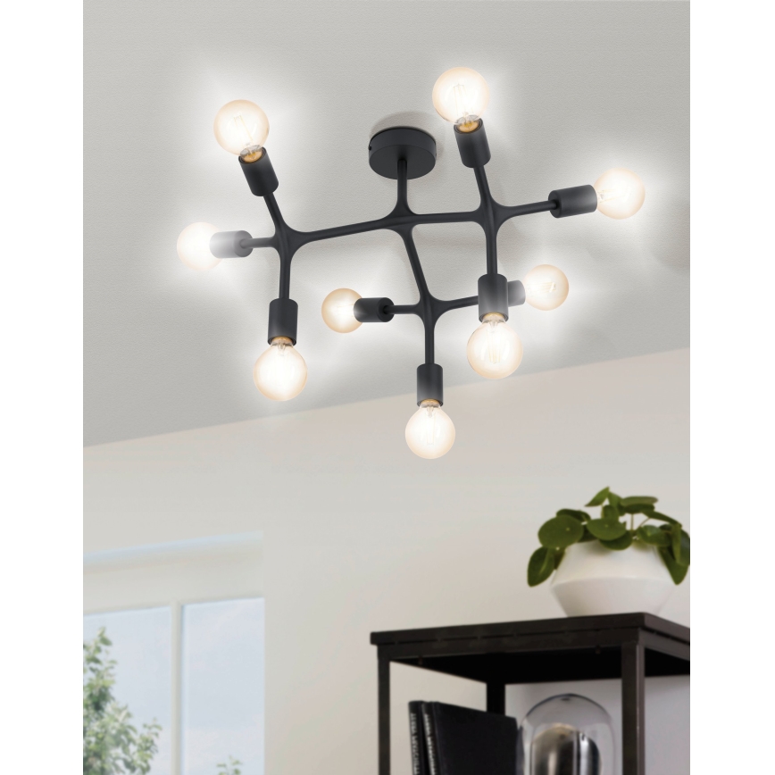 Eglo - Nadgradni lestenec 9xE27/60W/230V