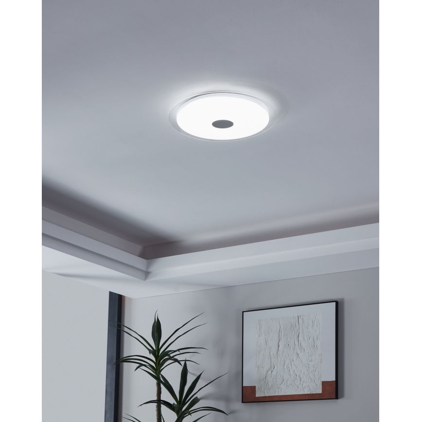 Eglo - LED Zatemnitvena stropna svetilka LED/24W/230V + Daljinski upravljalnik