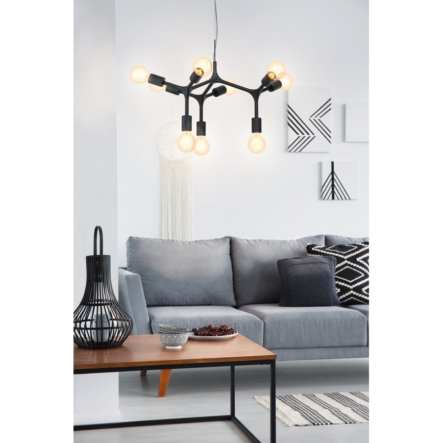 Eglo - Lestenec na vrvici 9xE27/60W/230V