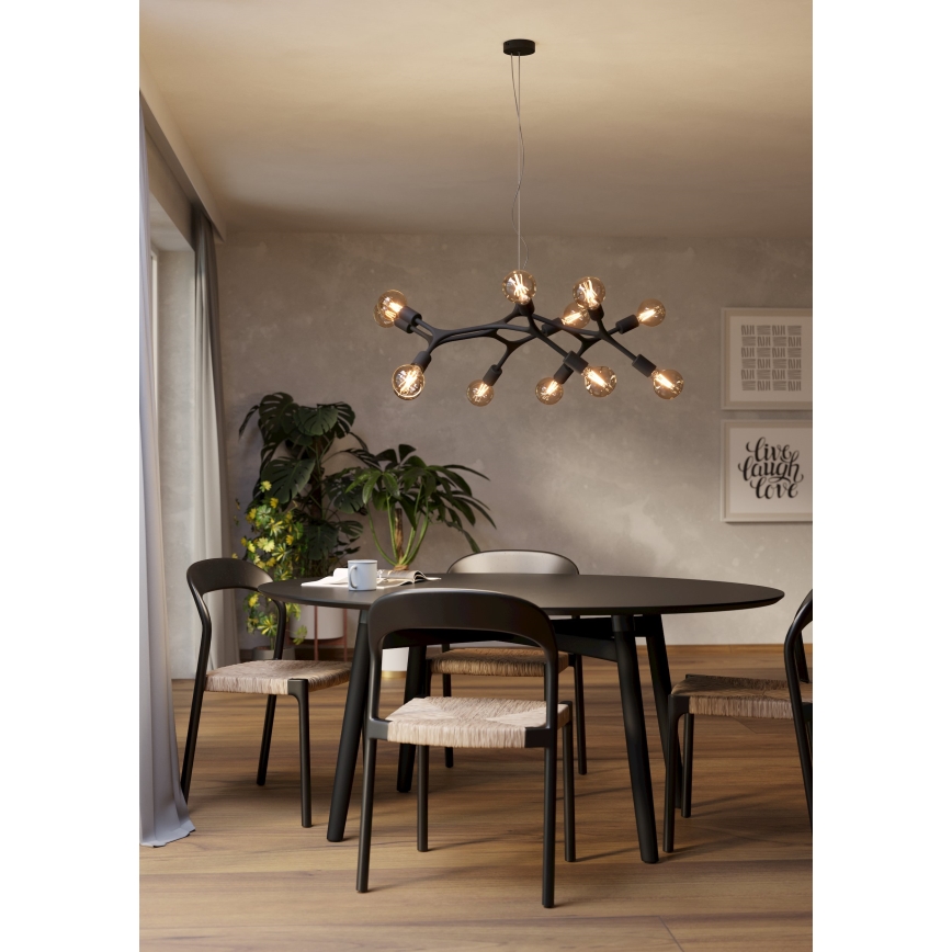 Eglo - Lestenec na vrvici 12xE27/60W/230V