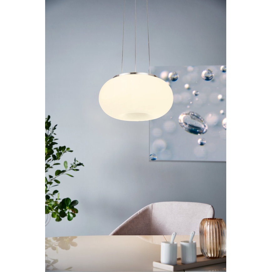 Eglo - LED RGB Zatemnitveni lestenec na vrvici OPTICA-C LED/21W/230V pr. 37,5 cm