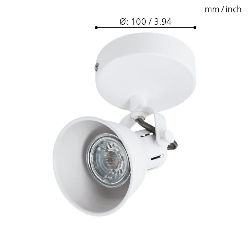Eglo - LED Stenski reflektor 1xGU10/3,3W/230V