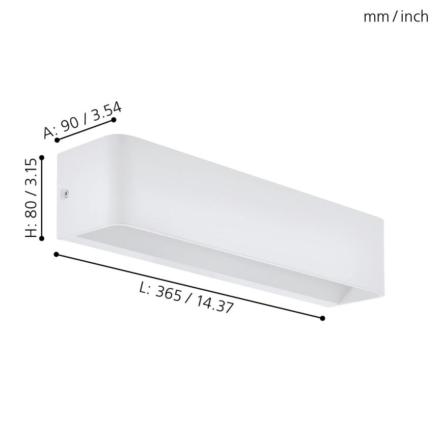 Eglo - LED Stenska svetilka LED/12W/230V