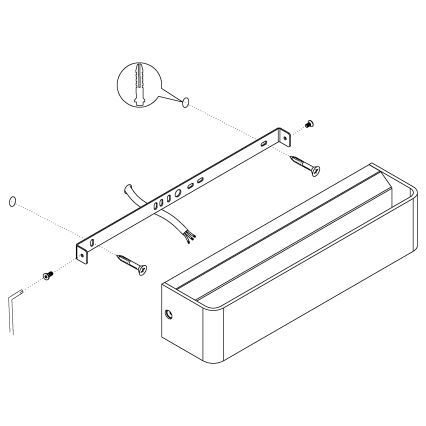 Eglo - LED Stenska svetilka LED/12W/230V