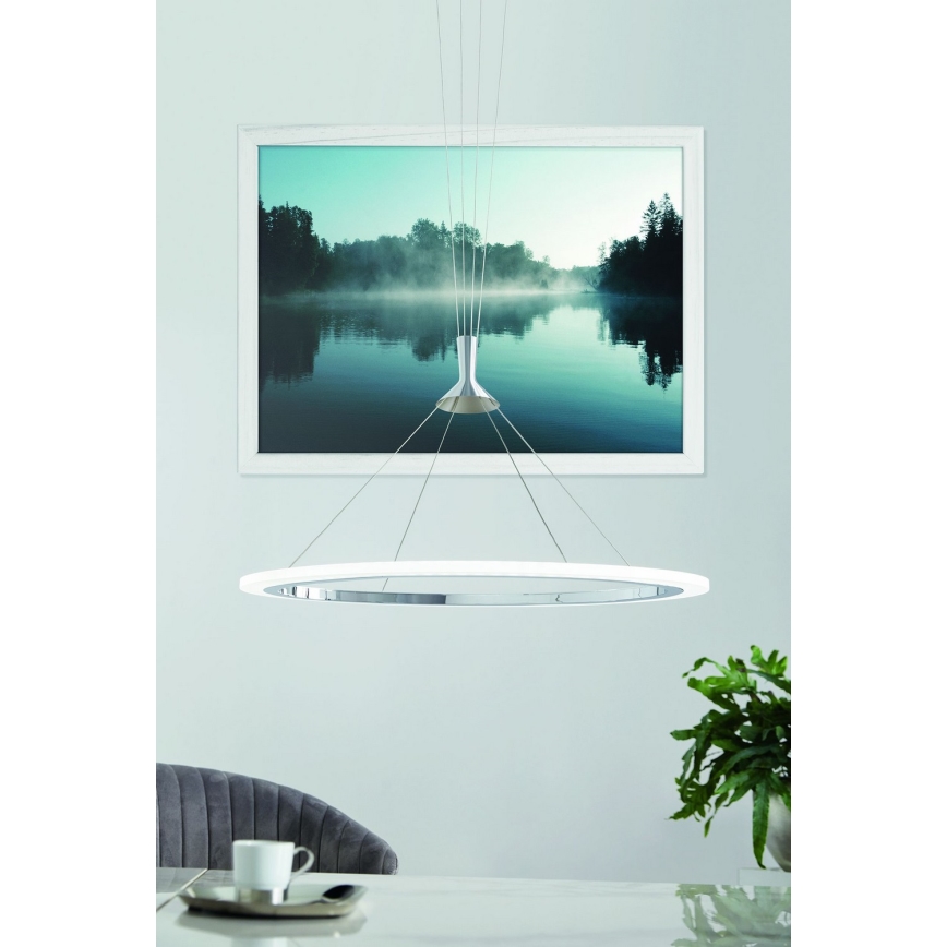Eglo - LED RGB Zatemnitveni lestenec na vrvici HORNITOS-C LED/37W/230V + Daljinski upravljalnik