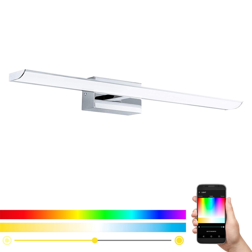 Eglo - LED RGB Zatemnitvena kopalniška razsvetljava LED/15,6W/230V IP44 + Daljinski upravljalnik