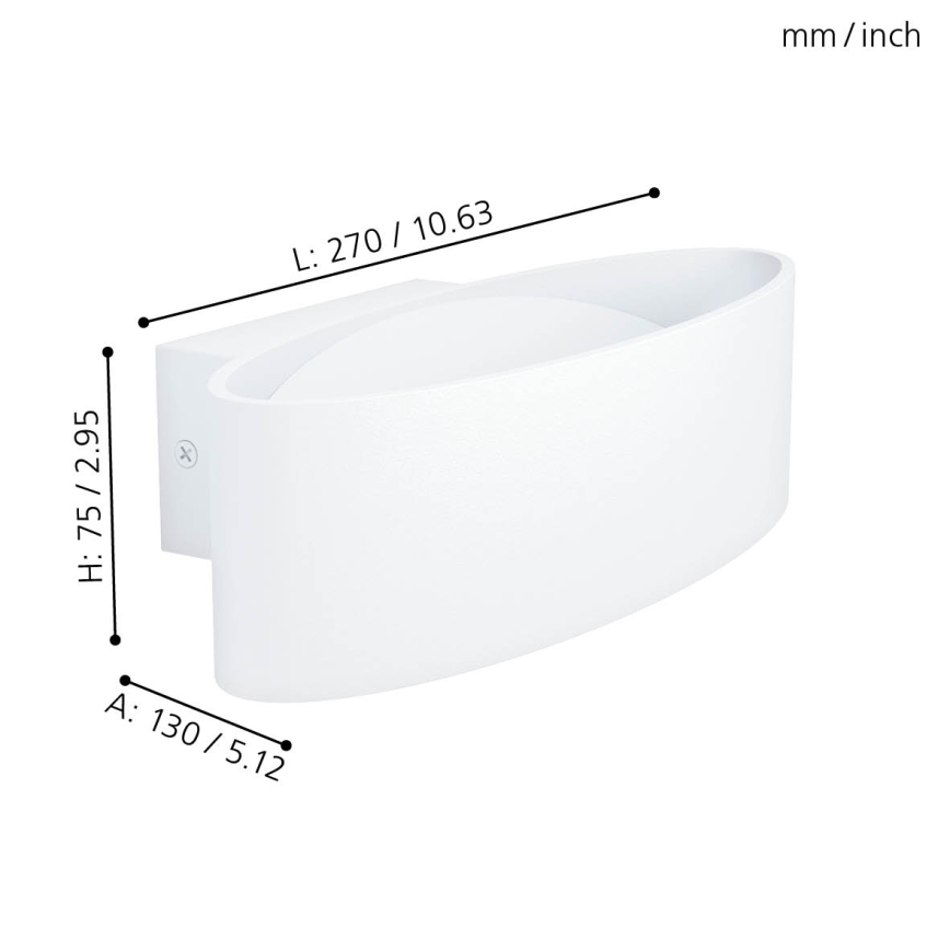 Eglo - LED Stenska svetilka LED/10W/230V