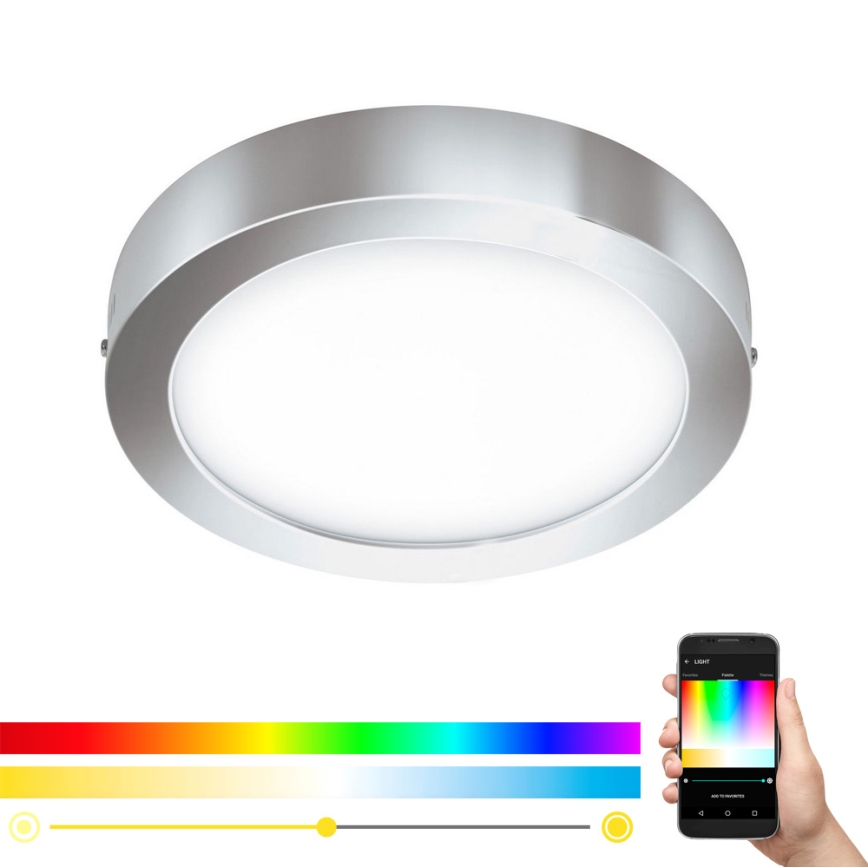 Eglo - LED RGB Zatemnitvena stropna svetilka FUEVA-C LED/21W/230V